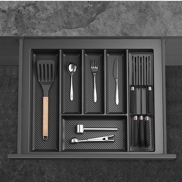 Органайзер для ножей для кухонного вкладыша MAX Графит