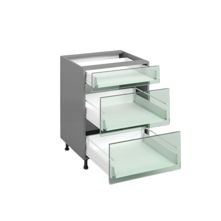 Проект нижнего модуля с выдвижными ящиками.