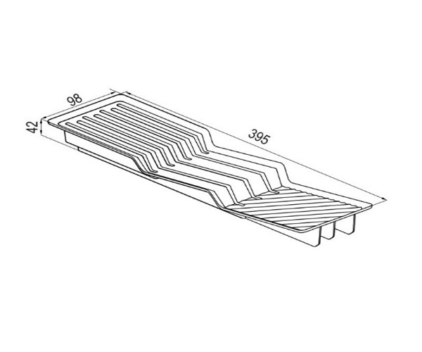 Органайзер для ножей для кухонного вкладыша MAX Белый